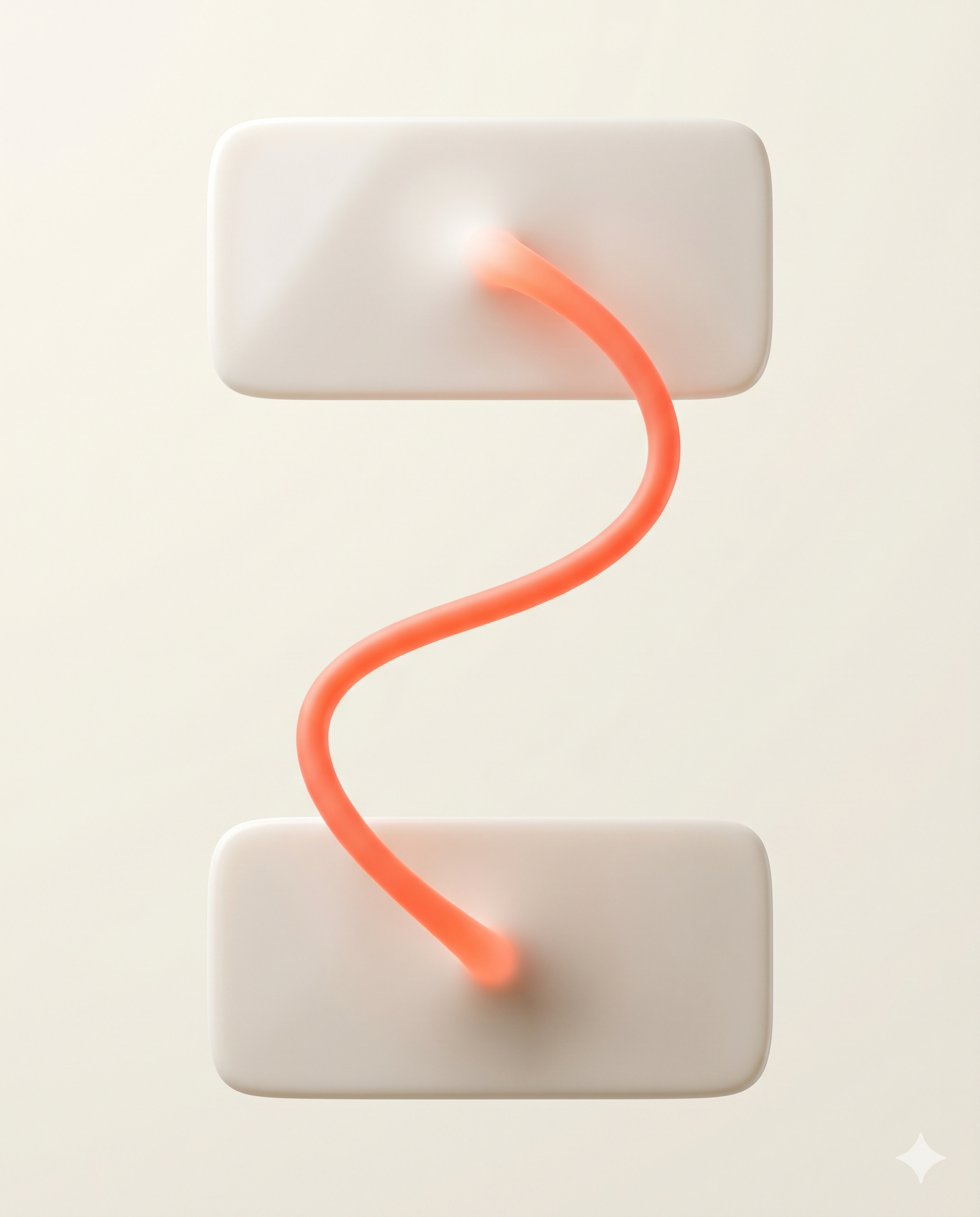 Abstract 3D render representing payment tokenization and flow protection