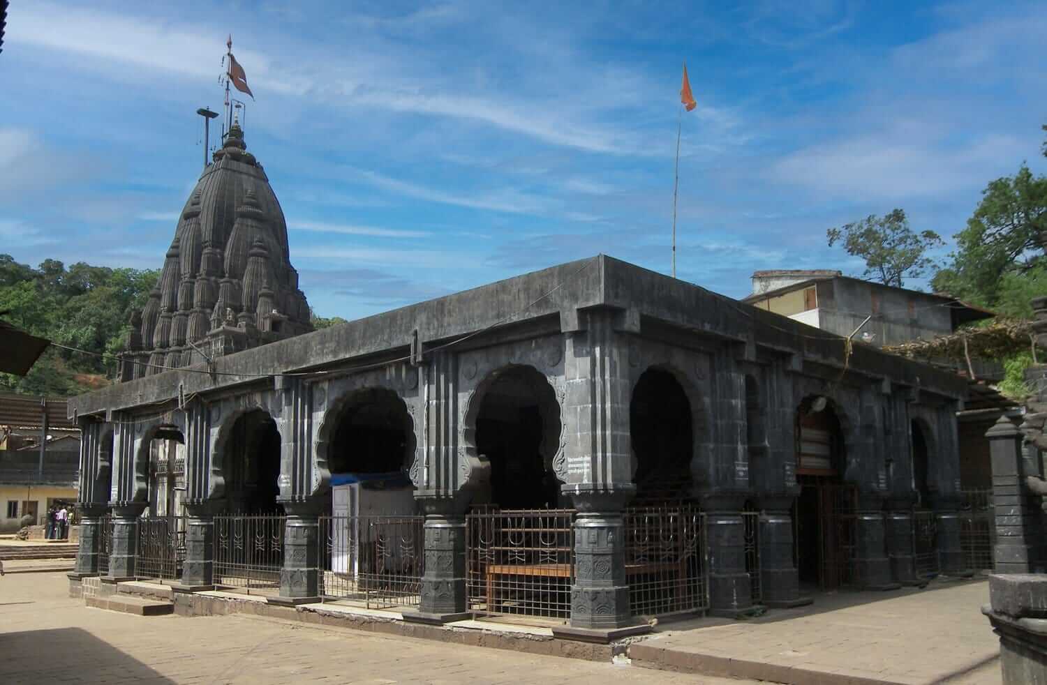 Bhimashankar Temple in the misty Sahyadri hills Maharashtra