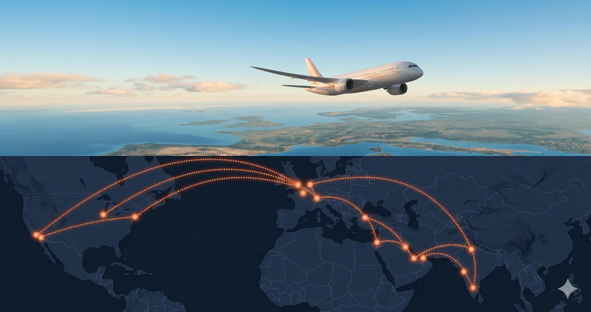 Safe USA to India Flight Routes Bypassing Middle East Airspace in 2026