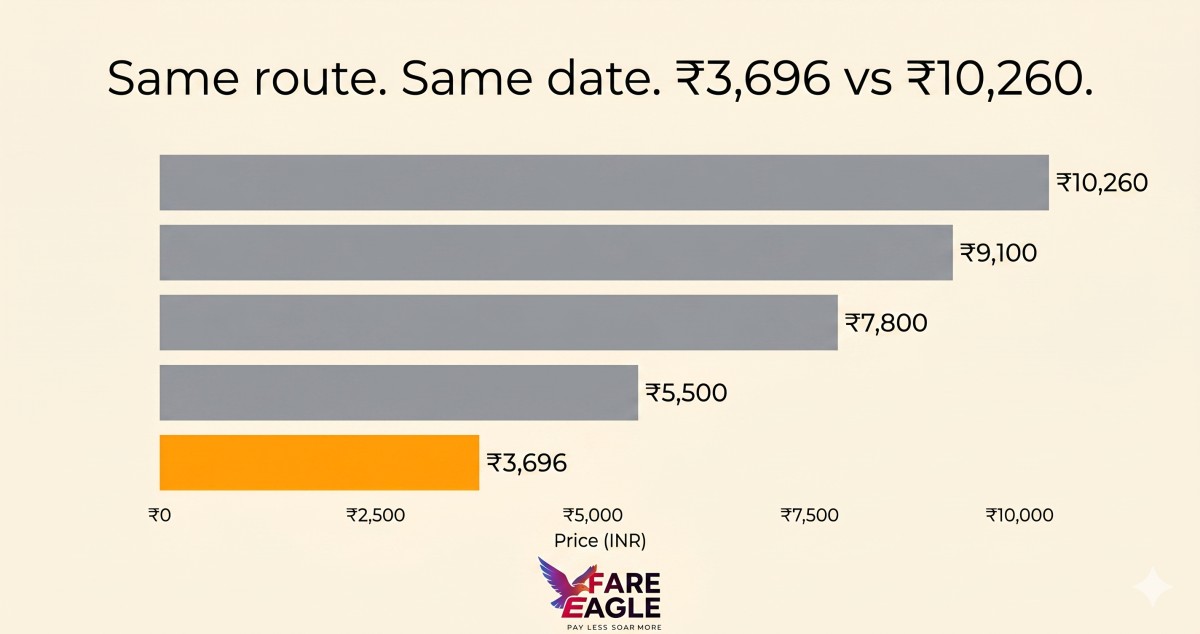 What 9,000 Flight Searches on FareEagle Told Us About Booking Cheap Flights from India (Most Tips You've Read Are Wrong)
